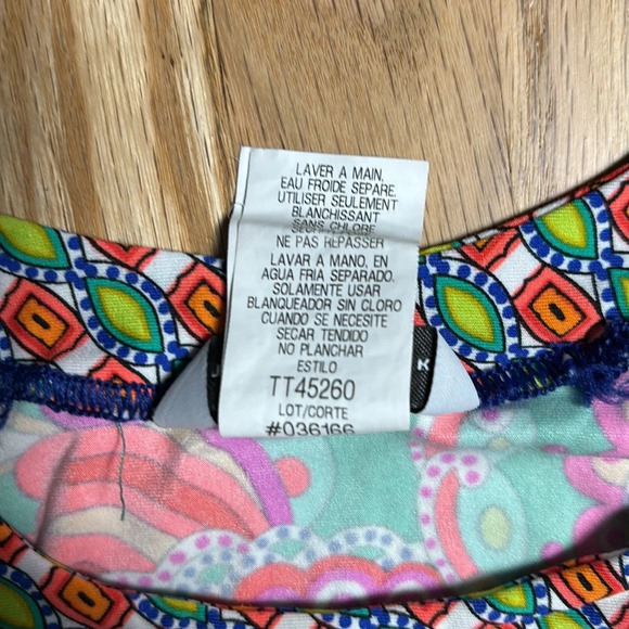 Trina Turk Long Sleeve Crewneck Swim Tee Shirt - Picture 4 of 8